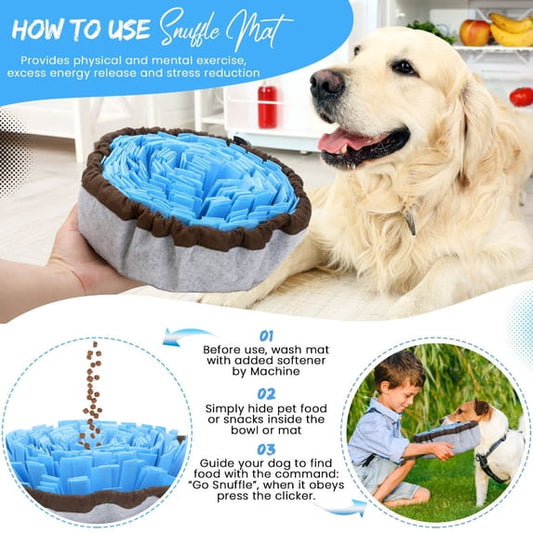 Interactive Dog Snuffle Mat – Slow Feeder & Mental Stimulation Toy for Dogs