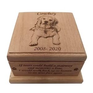 Handcrafted Wooden Pet Cremation Urn